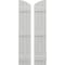 Ekena Millwork Americraft 3-Board (3 Batten) Wood Joined Board-n-Batten Shutters w/Ellipt Top, ARW401BE311X77STH, PR ARW401BE311X77STH - alternate 1